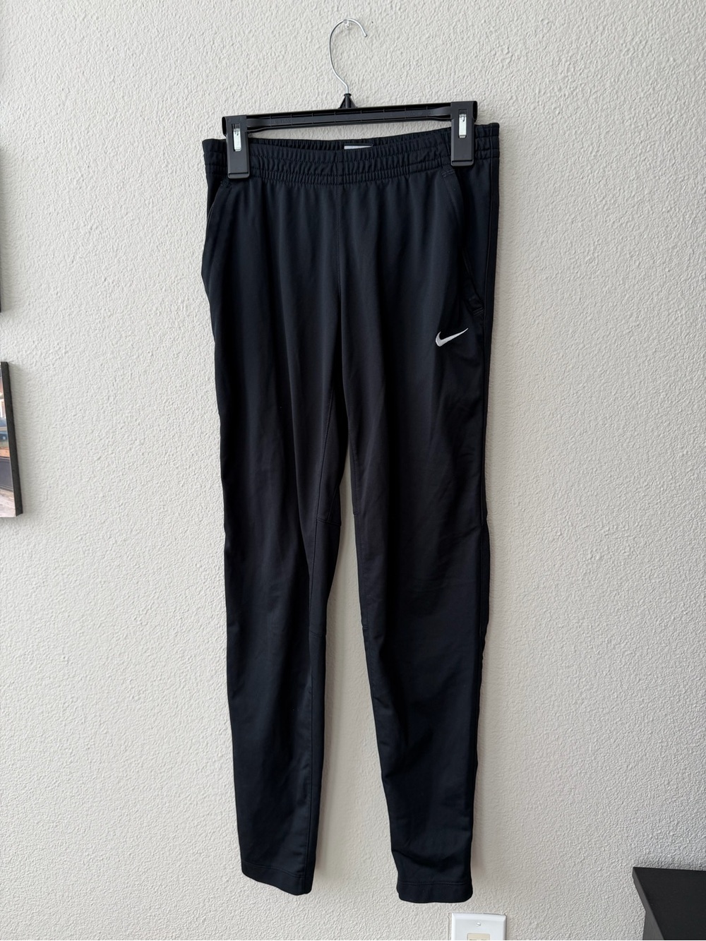 Nike Black Athletic Joggers with Swoosh